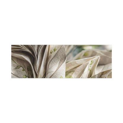 Fukinsei Paper Fold Canvas Art - Japandi Watercolor