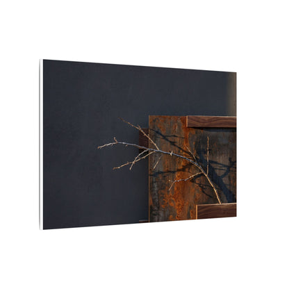 Ma Rust Patina Canvas Art - Dark Japandi Dark Texture