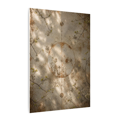Japandi Rust Patina in Dappled | Japanese Pattern Canvas Art