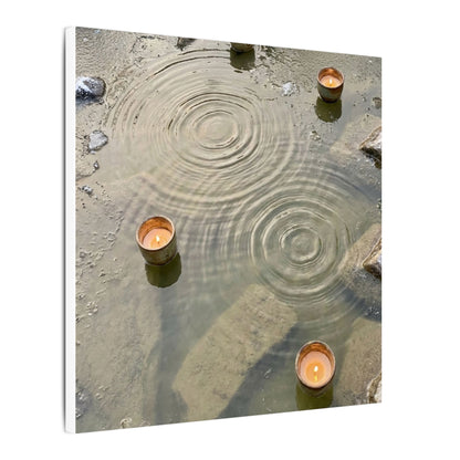 Water Ripple Canvas Art | Winter Japandi Japanese Pattern Art