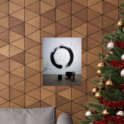 Tea Ceremony Wall Art Print | Spring Zen Enso Art