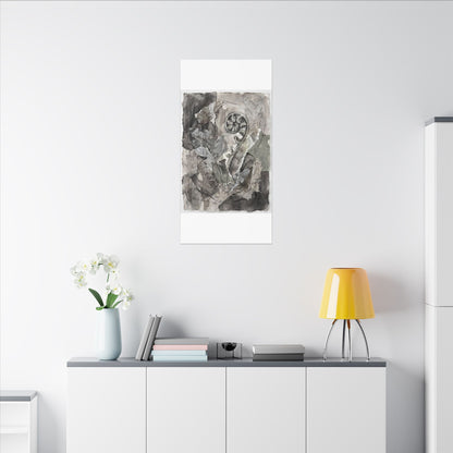 Japandi Fern Unfurling in Overcast | Texture Canvas Art
