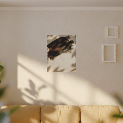 Ink Brushstroke Canvas Art | Summer Dark Japandi Moody Minimal Art