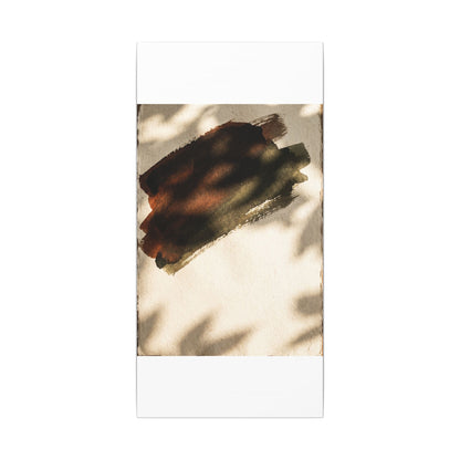 Ink Brushstroke Canvas Art | Summer Dark Japandi Moody Minimal Art