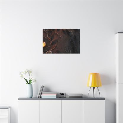 Dried Flowers Canvas Art | Winter Dark Japandi Moody Minimal Art