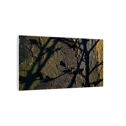 Kanso Shadow Play Canvas Art - Dark Japandi Dark Texture