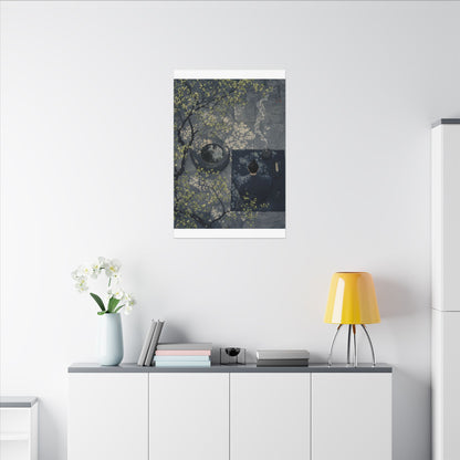 Spring Incense Smoke Ukiyo E Inspired Canvas Art | Tranquil Decor