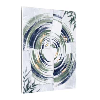 Winter Water Ripple Sumi E Canvas Art | Peaceful Decor