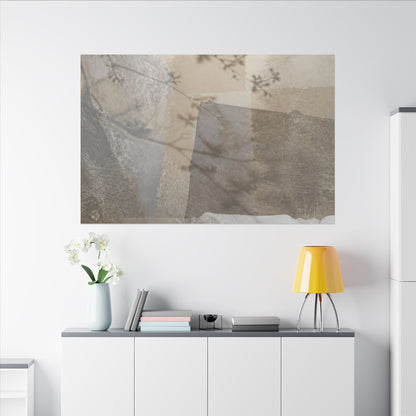 Neutral Shadow Play Canvas Art - Texture Japandi