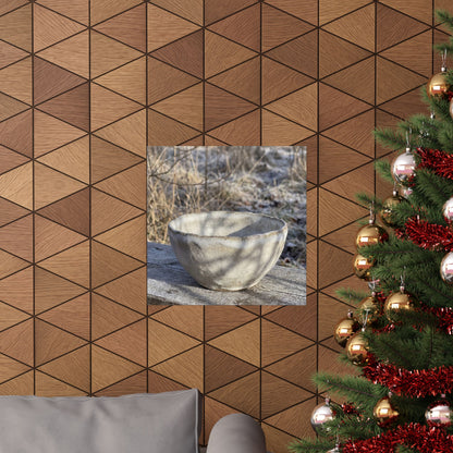 Elegant Ceramic Bowl Wall Art Print - Texture Japandi