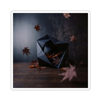 Luxurious Paper Fold Sticker - Shadow Zen Dark Japandi