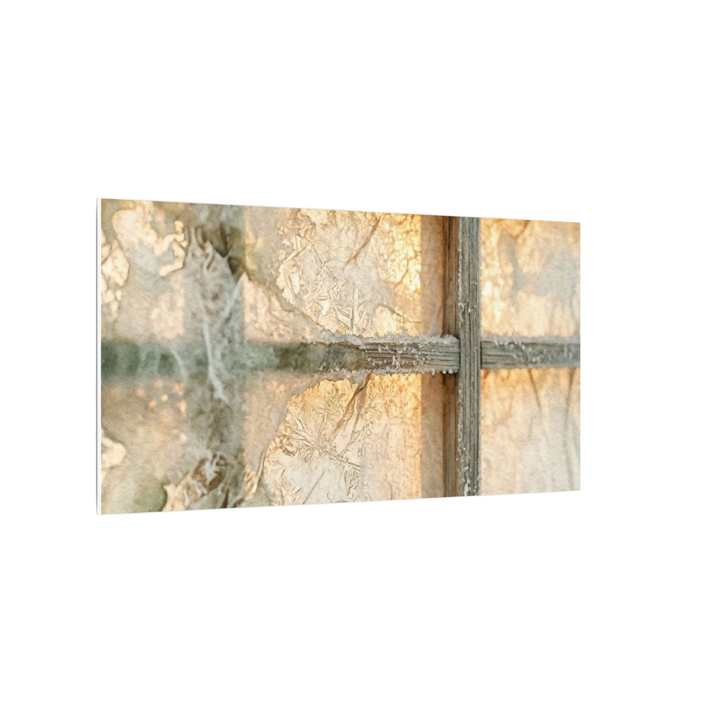 Winter Shoji Screen Watercolor Canvas Art | Elegant Decor