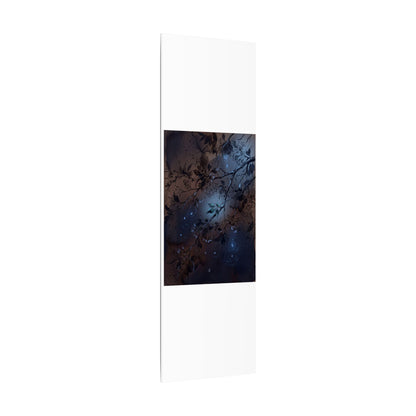 Bold Cherry Blossom Canvas Art - Charcoal Ink Dark Japandi