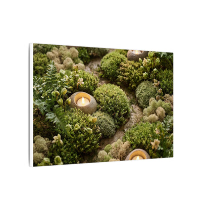 Moss Close Up Japanese Pattern Canvas Art | Neutral Japandi Art