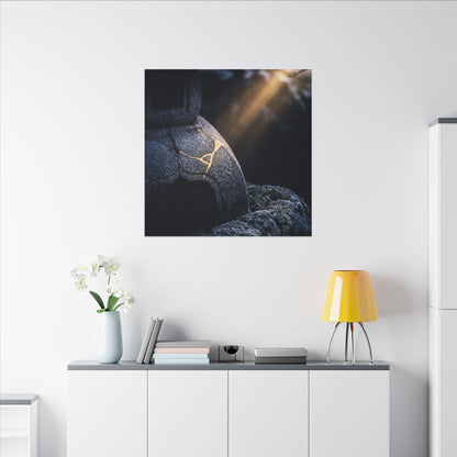 Ma Moonlit Garden Canvas Art - Kintsugi Broken Beauty