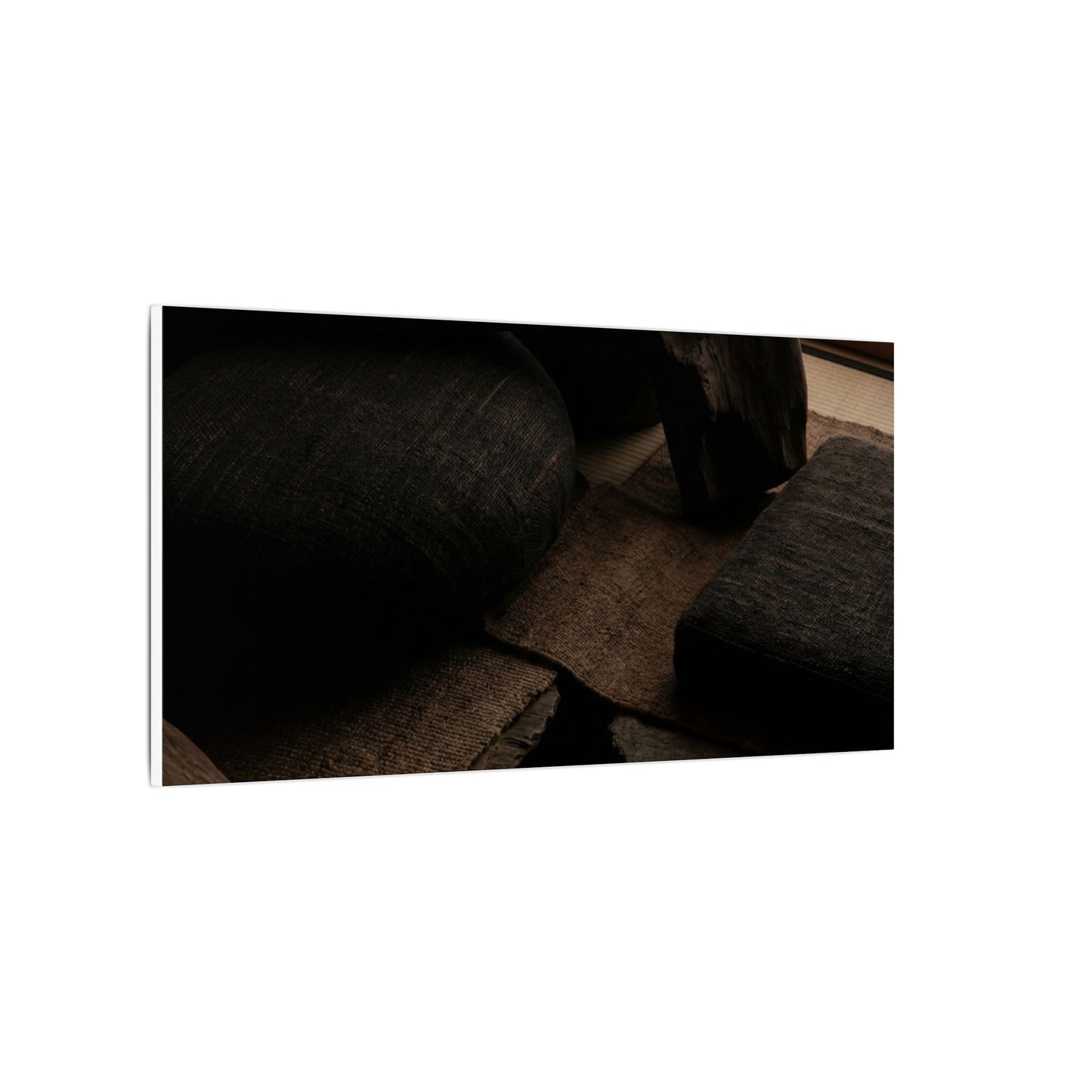 Dark Japandi Shadow Zen Canvas Art