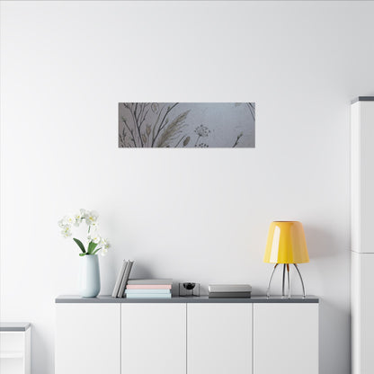 Spring Dried Flowers Japanese Pattern Canvas Art | Cozy Decor