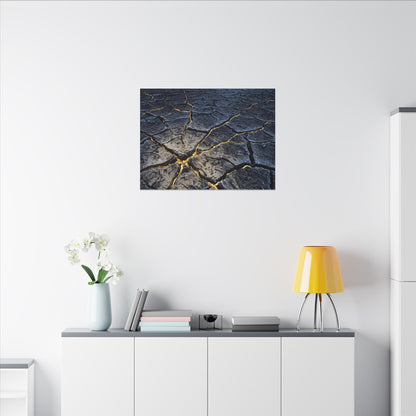 Cracked Earth Broken Beauty Canvas Art | Artful Kintsugi Art