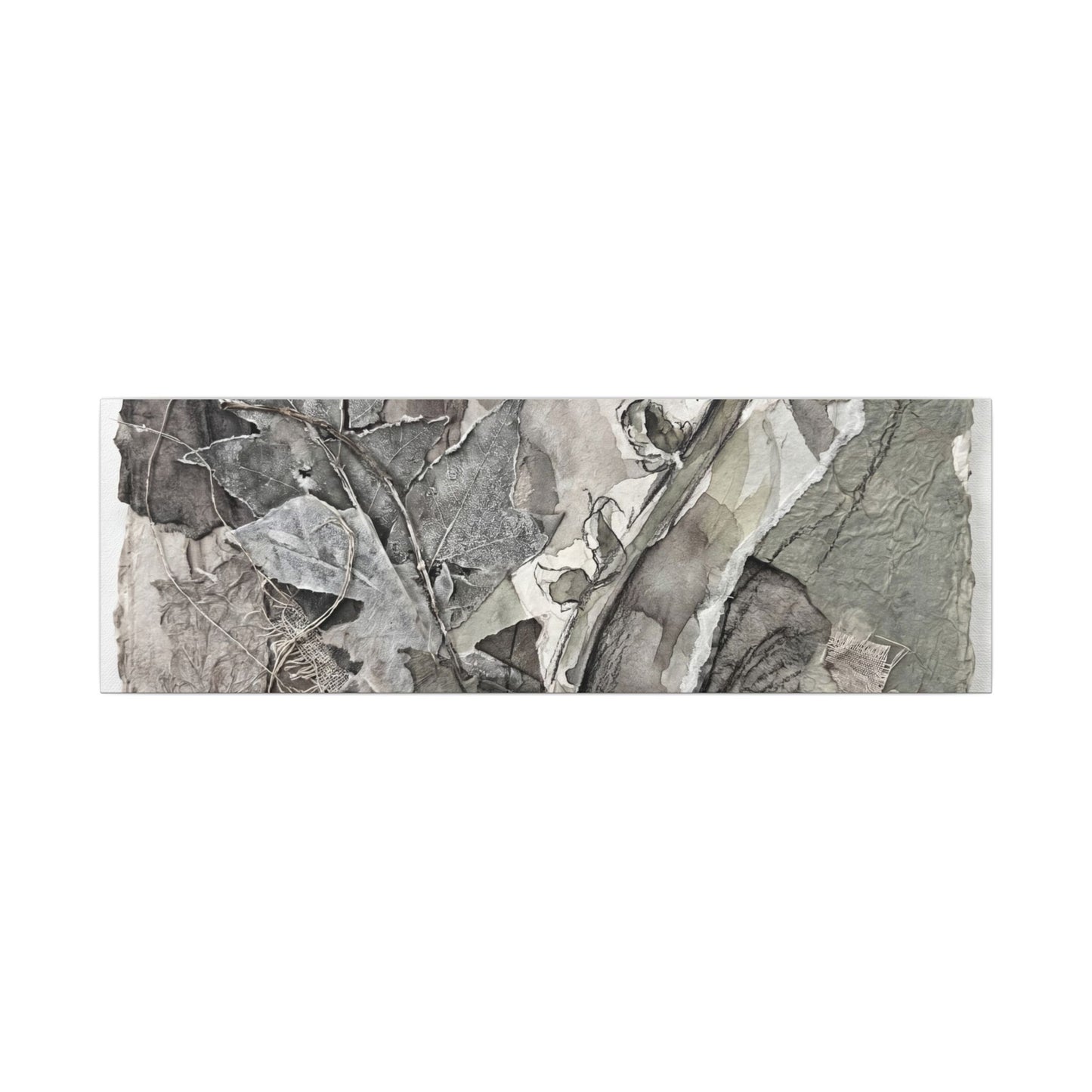 Japandi Fern Unfurling in Overcast | Texture Canvas Art