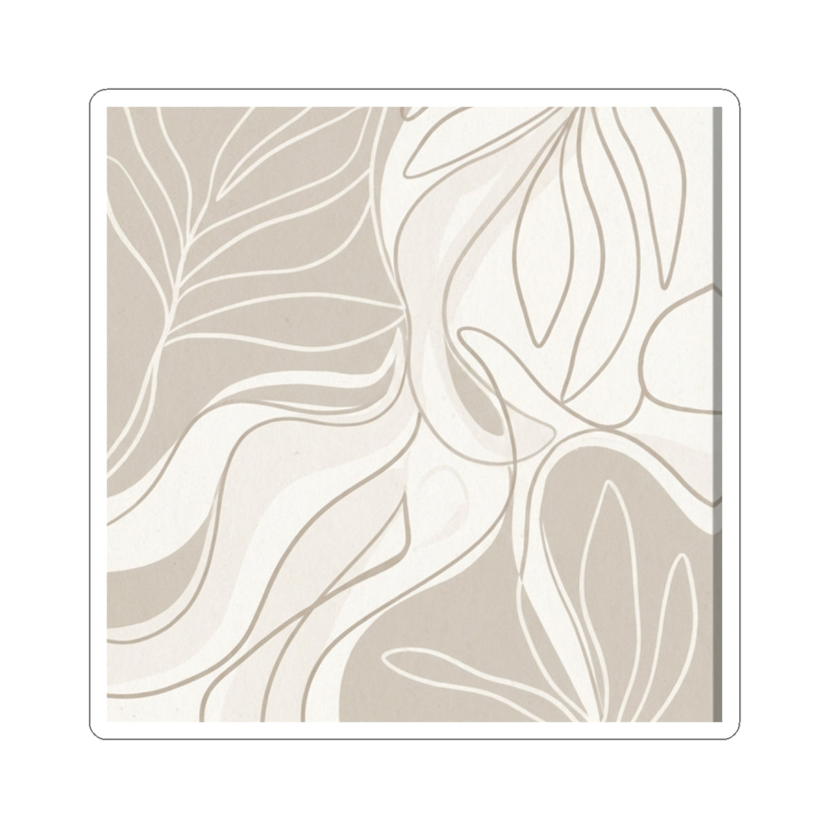 Japandi Minimalist Sticker Art Print