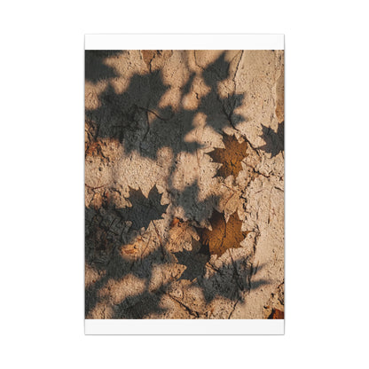 Cozy Shadow Play Canvas Art - Texture Japandi