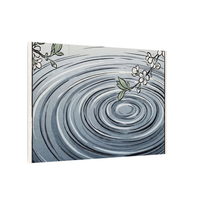 Calm Water Ripple Canvas Art - Ukiyo E Inspired Zen