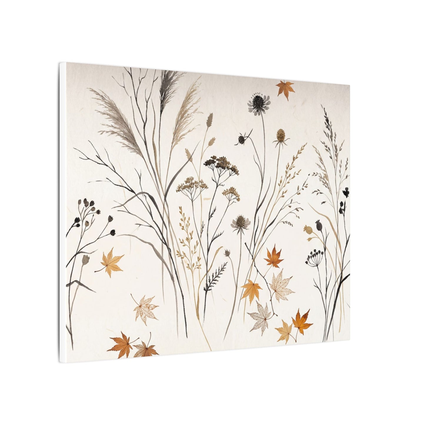 Dawn Dried Flowers Canvas Art - Japandi Kanso