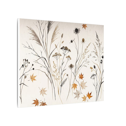 Dawn Dried Flowers Canvas Art - Japandi Kanso