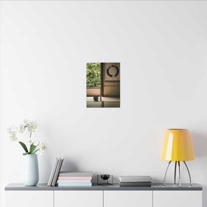Tea Ceremony Enso Canvas Art | Serene Zen Art