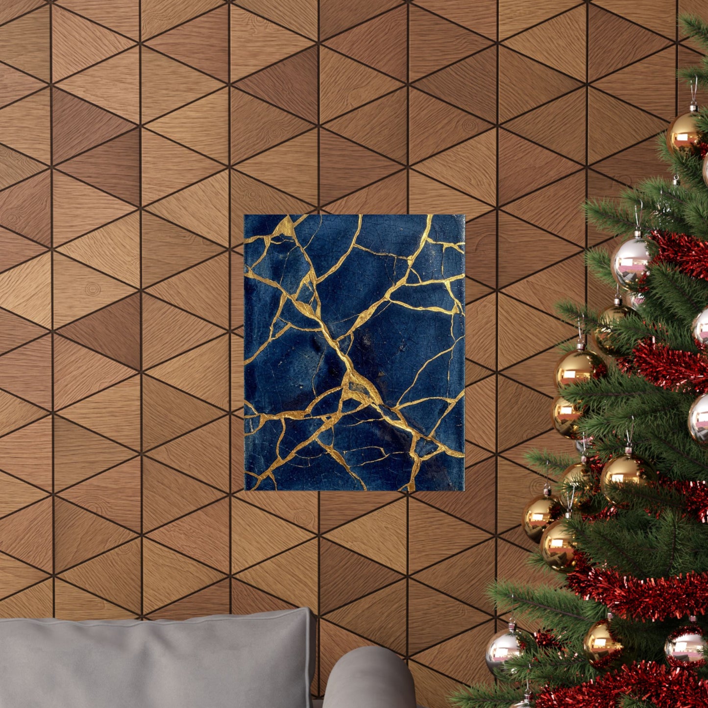 Kintsugi Crackle Wall Art Print