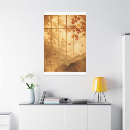 Shoji Screen Texture Canvas Art | Earthy Japandi Art