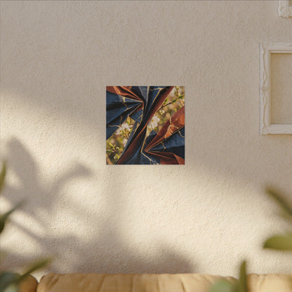 Golden Hour Paper Fold Canvas Art - Kintsugi Ma