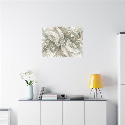Summer Silk Drape Watercolor Canvas Art | Cozy Decor