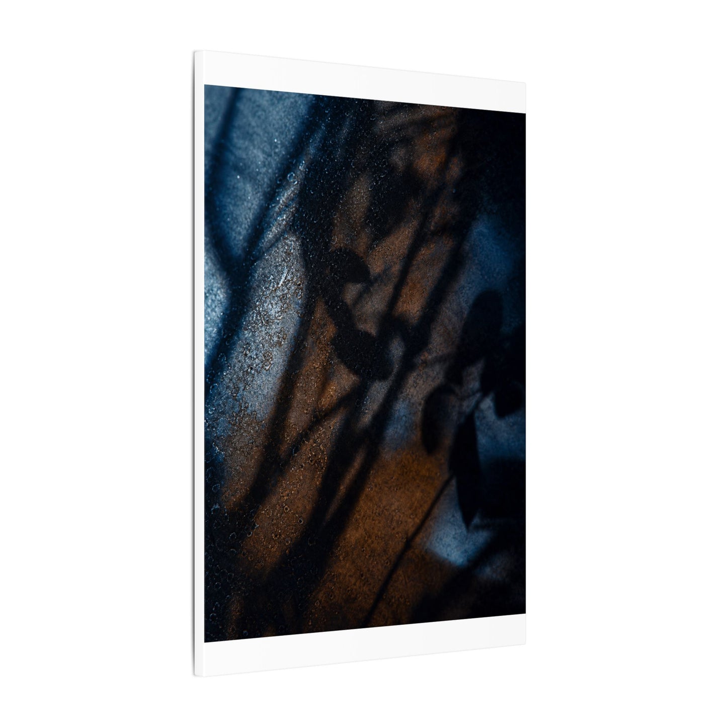 Moonlight Shadow Play Canvas Art - Dark Japandi Ma