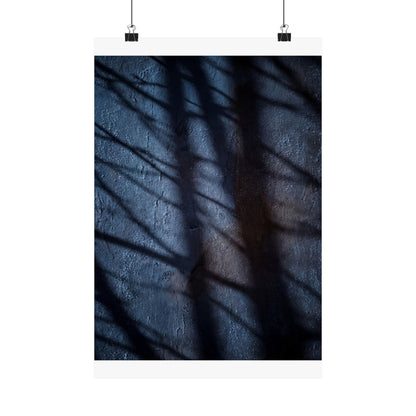 Mono No Aware Shadow Play Wall Art Print - Dark Japandi Moody Minimal Art Print