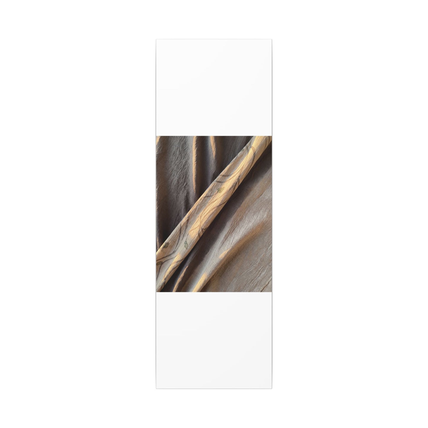 Warm Silk Drape Canvas Art - Japanese Pattern Japandi