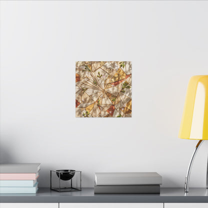 Resilient Paper Fold Canvas Art - Gold Repair Kintsugi