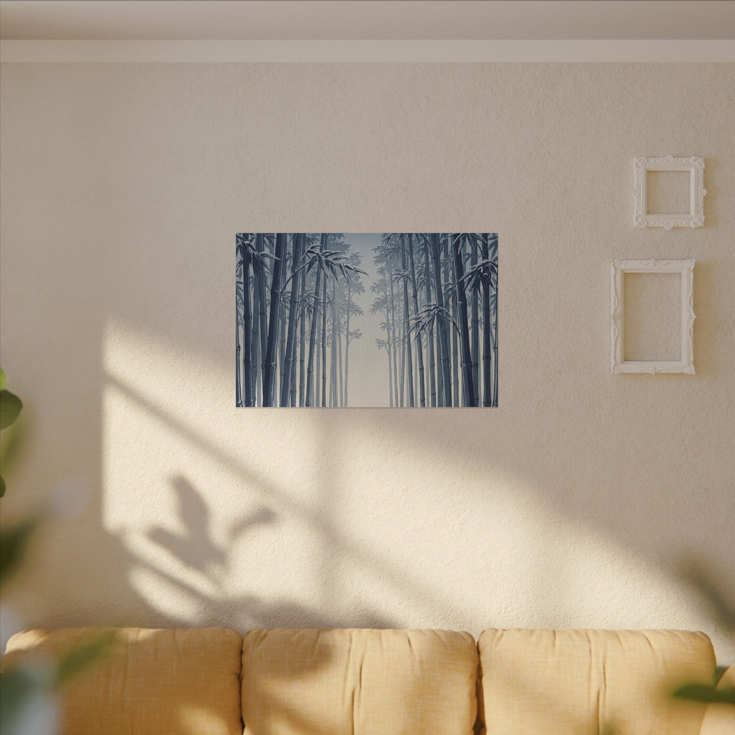 Bamboo Grove Canvas Art | Winter Zen Ukiyo E Inspired Art
