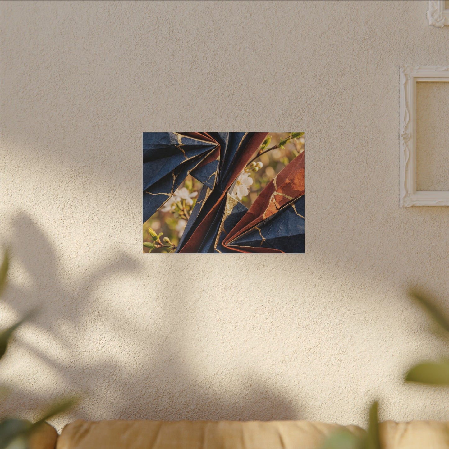 Spring Ceramic Bowl Watercolor Canvas Art | Earthy Decor