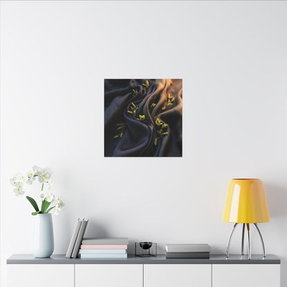 Spring Silk Drape Moody Minimal Canvas Art | Luxurious Decor