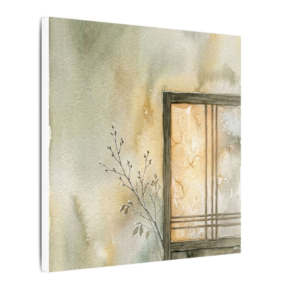 Ma Shoji Screen Canvas Art - Japandi Watercolor