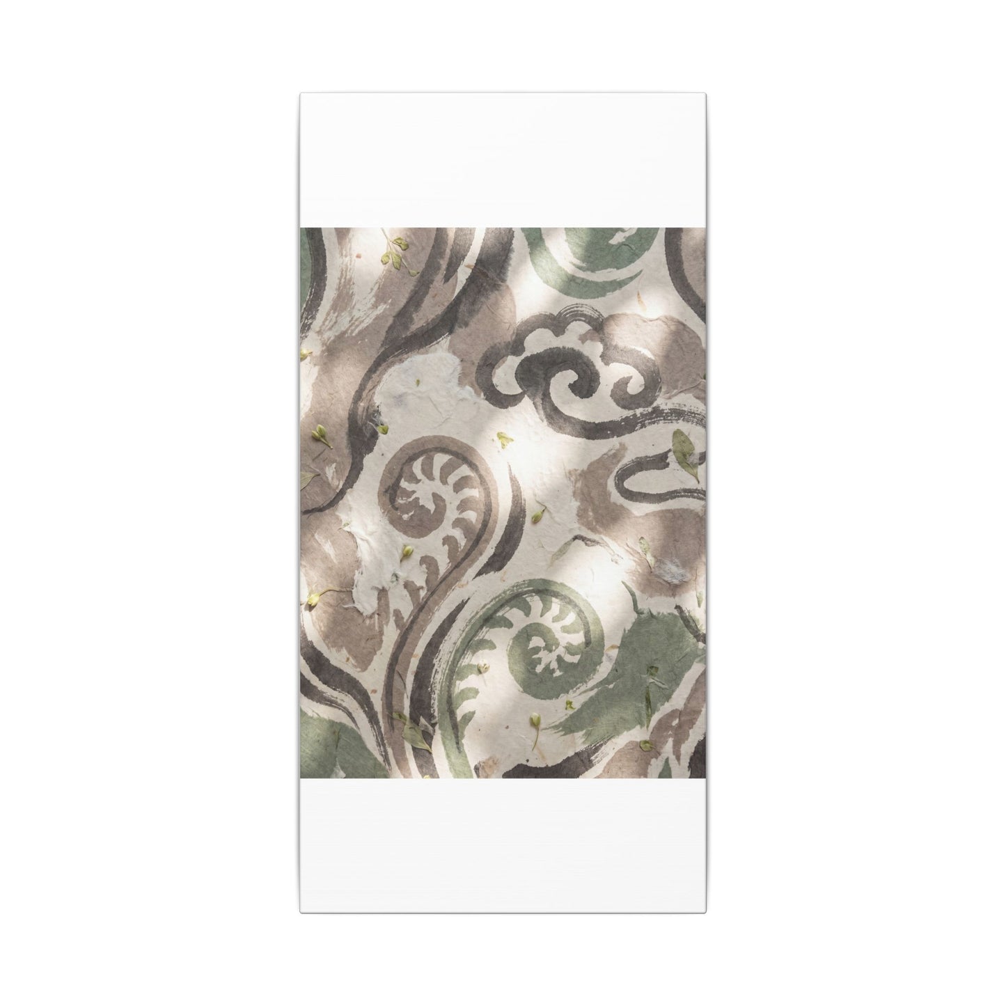 Dappled Ink Brushstroke Canvas Art - Japandi Ma