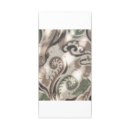 Dappled Ink Brushstroke Canvas Art - Japandi Ma