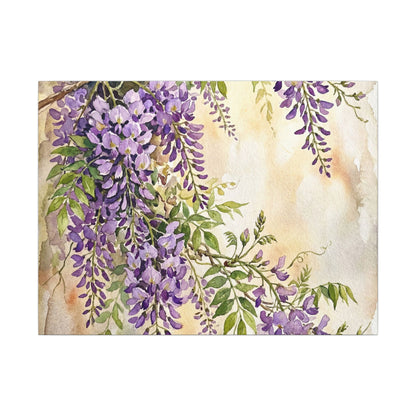 Wisteria Spring Canvas Art | Japandi Cozy Design Art Print
