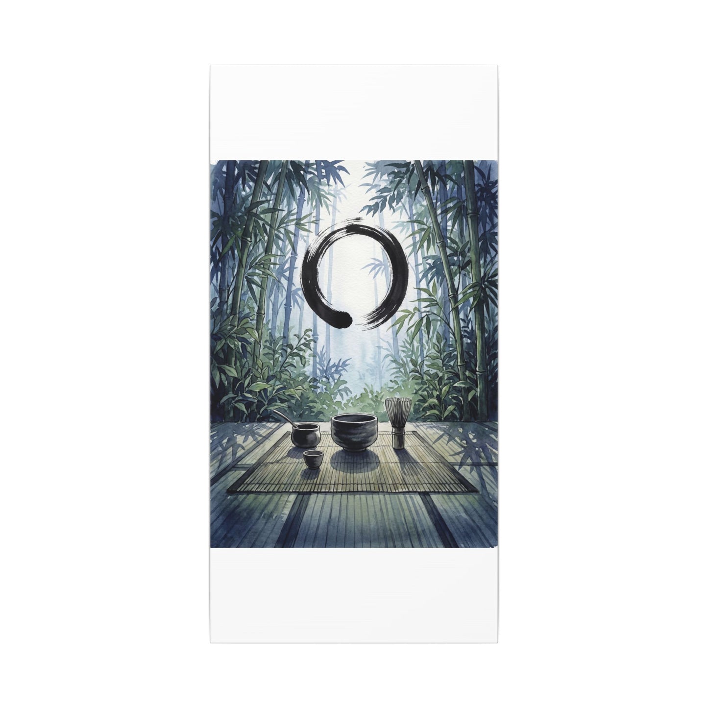 Seijaku Tea Ceremony Canvas Art - Zen Enso