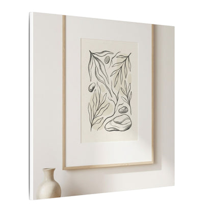 Japandi Charcoal Canvas Art
