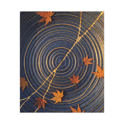 Water Ripple Gold Repair Canvas Art | Healing Kintsugi Art