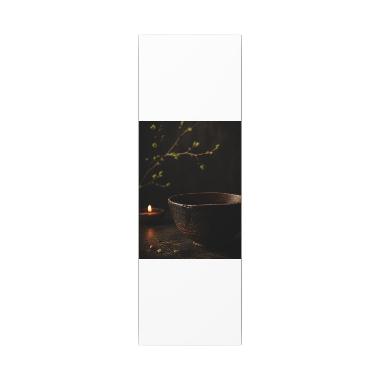 Moody Ceramic Bowl Canvas Art - Shadow Zen Dark Japandi