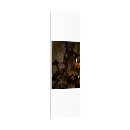 Shadow Play Dark Texture Canvas Art | Moody Dark Japandi Art