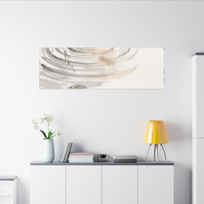 Water Ripple Sumi E Canvas Art | Tranquil Zen Art